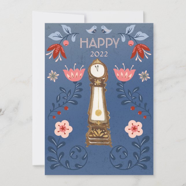 Nutcracker Ballet Grandfather Clock Photo Invitation (Front)