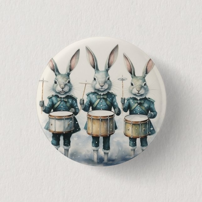 Nutcracker Ballet, Hare Drummers Button (Front)