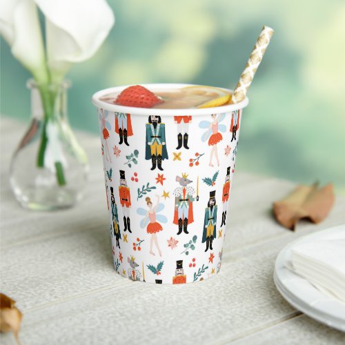 Nutcracker Ballet Holiday Christmas Party Paper Cups