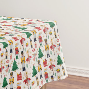 Nutcracker Ballet Holiday Pattern Tablecloth