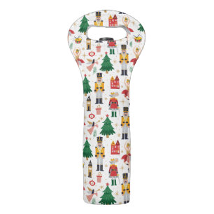 Nutcracker Ballet Holiday Pattern Wine Bag