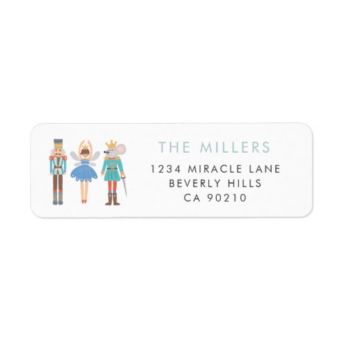 Nutcracker Ballet Minimal Modern Label