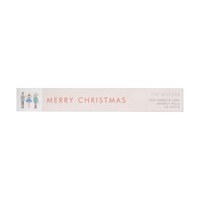 Nutcracker Ballet Minimal Modern Wrap Around Label (Individual)