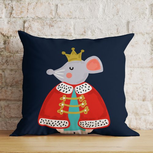 Nutcracker Ballet Mouse King Throw Pillow