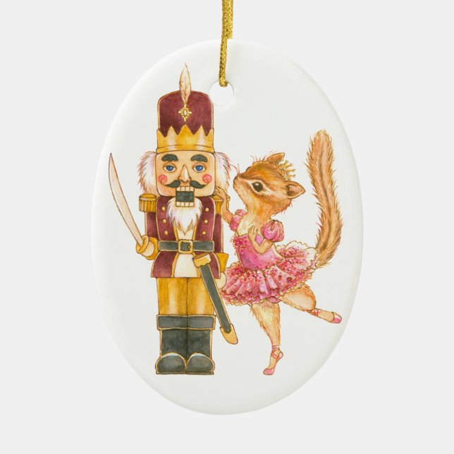 Nutcracker Ballet Oval Ornament (Front)