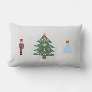 Nutcracker Ballet Painting Christmas Lumbar Pillow