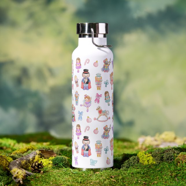 Nutcracker Ballet Pattern Water Bottle (Outdoor)