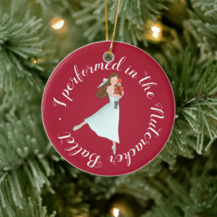 Nutcracker Ballet Performance   Personalized Ceramic Ornament
