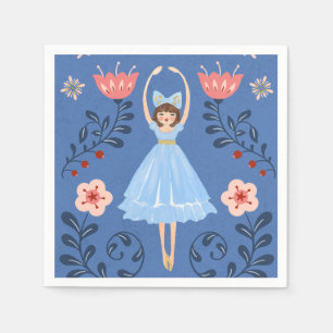Nutcracker Ballet Photo Christmas Napkins
