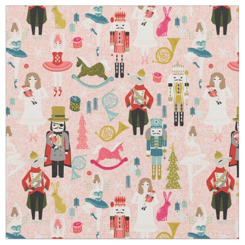 Nutcracker Ballet pink Fabric