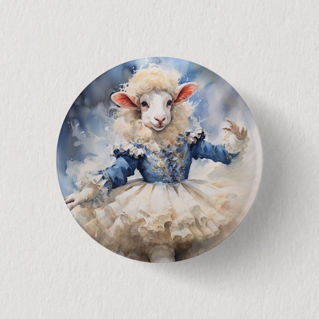 Nutcracker Ballet, Sheep Button (Front)