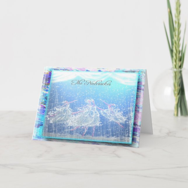 Nutcracker Ballet "Snow"-355 Holiday Card (Front)