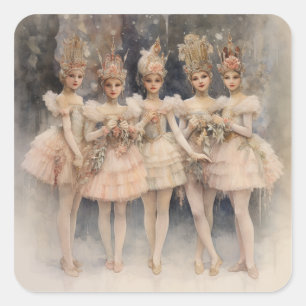 Nutcracker Ballet, The Mirliton Dancers Square Sticker