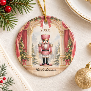 Nutcracker Ballet Theater Christmas Ceramic Ornament