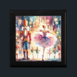 Nutcracker Ballet Watercolor Christmas Ballerina Gift Box<br><div class="desc">Nutcracker Ballet Watercolor Christmas Ballerina Festive Holiday Gift Box features a traditional Christmas ballet with a ballerina and nutcracker. Perfect for Christmas gifts,  Christmas favors and more. Created by Evco Studio www.zazzle.com/store/evcostudio</div>