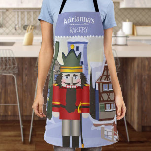 Nutcracker, Bavarian German Personalized Blue Apron