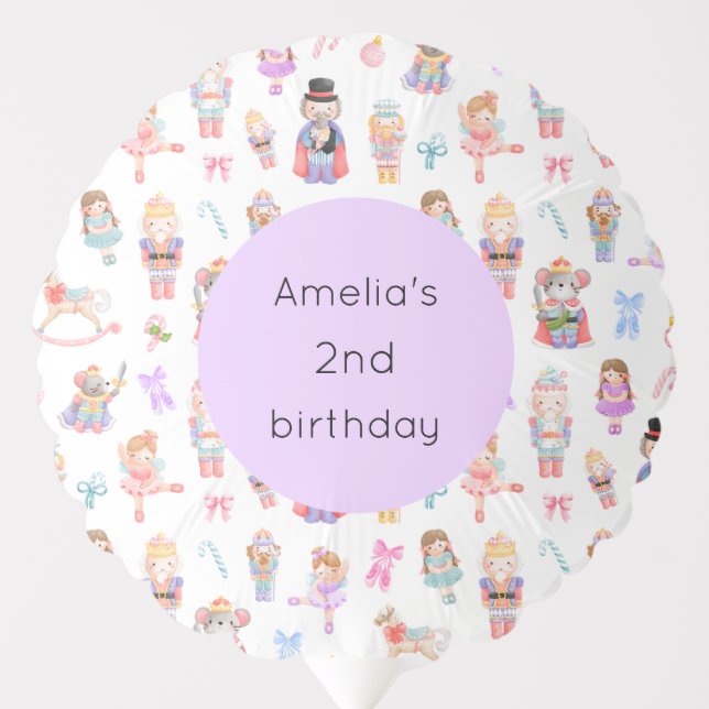 Nutcracker Birthday Balloon (Front)