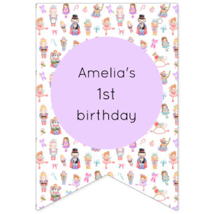 Nutcracker Birthday Bunting Flags