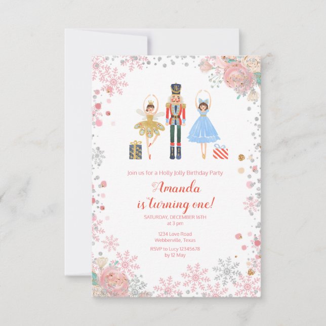 NUTCRACKER  BIRTHDAY CELEBRATION 8th birthday Invitation (Front)