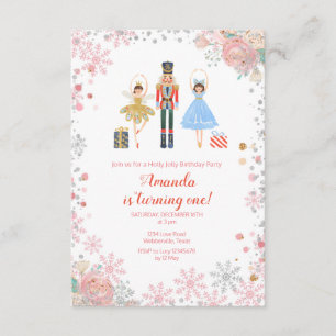 NUTCRACKER  BIRTHDAY CELEBRATION 8th birthday Invitation