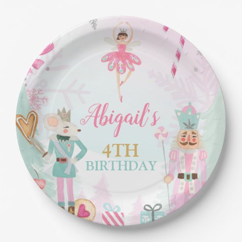 Nutcracker Birthday Christmas Sugar Plum Sweets Paper Plates