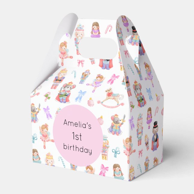 Nutcracker Birthday Favor Boxes (Front Side)