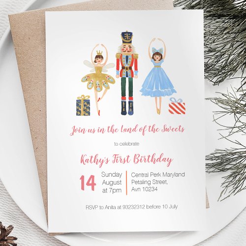 NUTCRACKER Birthday invitation