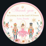 Nutcracker Birthday Land Of Sweet Party Favor Classic Round Sticker<br><div class="desc">Nutcracker Birthday Land Of Sweet Party Favor Classic Round Sticker</div>