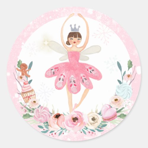 Nutcracker Birthday Land Of Sweet Party Favor Classic Round Sticker