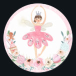 Nutcracker Birthday Land Of Sweet Party Favor Classic Round Sticker<br><div class="desc">Nutcracker Birthday Land Of Sweet Party Favor Classic Round Sticker</div>
