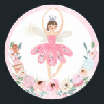 Nutcracker Birthday Land Of Sweet Party Favor Classic Round Sticker<br><div class="desc">Nutcracker Birthday Land Of Sweet Party Favor Classic Round Sticker</div>