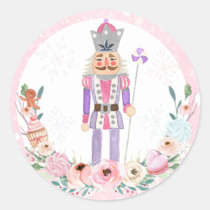 Nutcracker Birthday Land Of Sweet Party Favor Classic Round Sticker