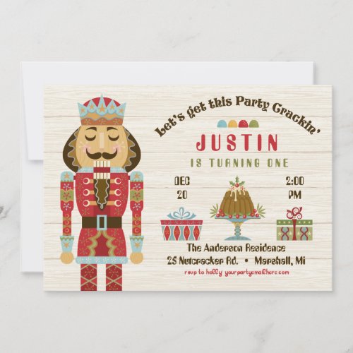 Nutcracker Birthday Party _ Boy Invitation