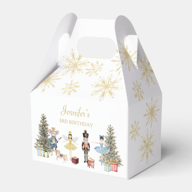 Nutcracker Birthday Party  Favor Boxes (Front Side)
