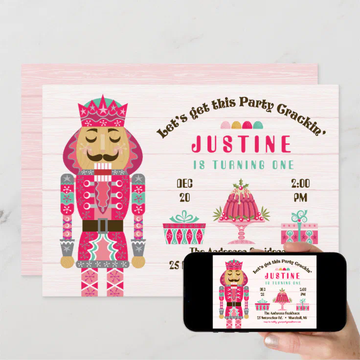Nutcracker Birthday Party Girl Invitation Zazzle