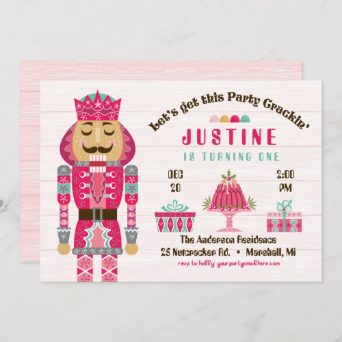 Nutcracker Birthday Party _ Girl Invitation