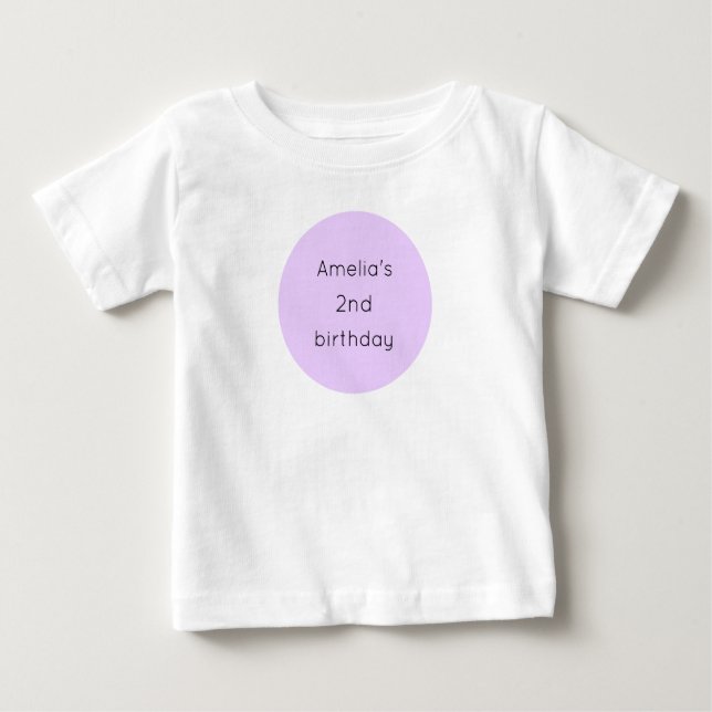 Nutcracker Birthday Purple Ballet Slippers Baby T-Shirt (Front)
