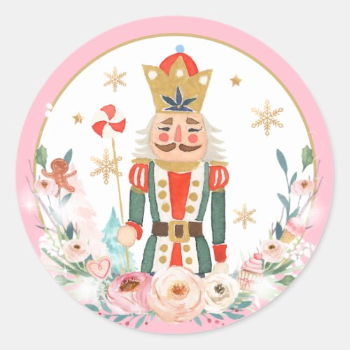 Nutcracker Birthday Sugar Plum Fairy Land Of Sweet Classic Round Sticker