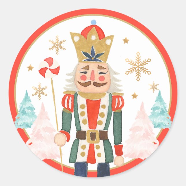 Nutcracker Birthday Sugar Plum Fairy Land Of Sweet Classic Round Sticker (Front)