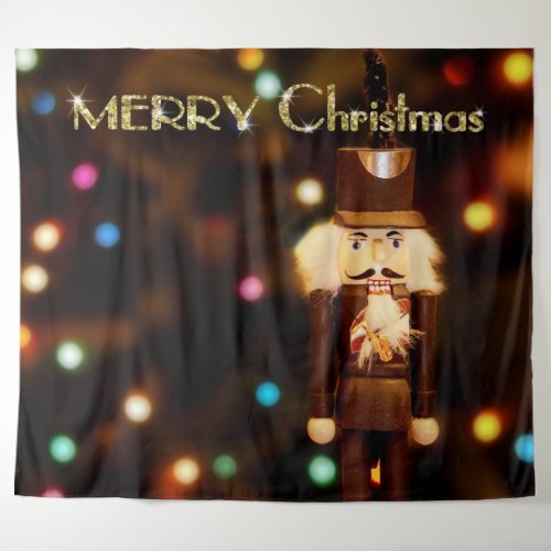 Nutcracker Bokeh Christmas Photo Booth Backdrop