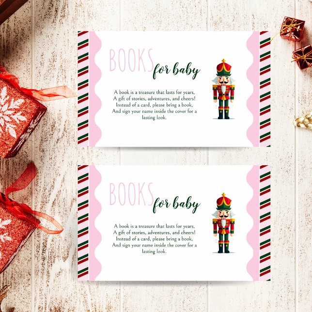 Nutcracker Books for Baby Christmas  Enclosure Card (Creator Uploaded)