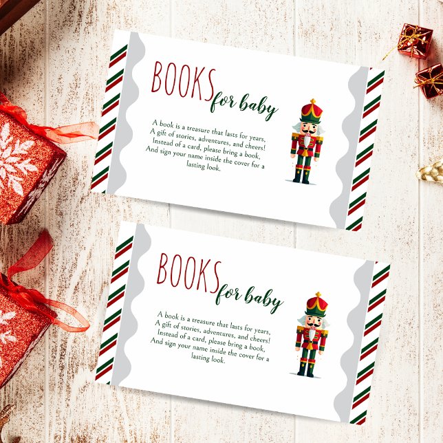 Nutcracker Books for Baby Christmas  Enclosure Card (Creator Uploaded)