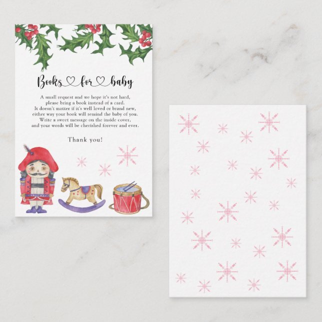 Nutcracker - books for baby ticket enclosure card (Front/Back)