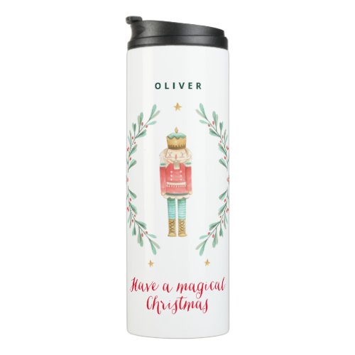 Nutcracker botanical cute Christmas gift Thermal Tumbler