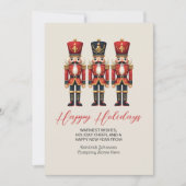 Nutcracker Business Corporate Happy Holiday Cards (Front)