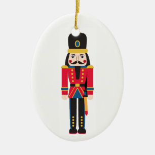 Nutcracker Ceramic Ornament