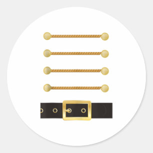 Nutcracker Character Soldier Costume Uni Classic Round Sticker