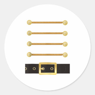 Nutcracker Character Soldier Costume Uni Classic Round Sticker