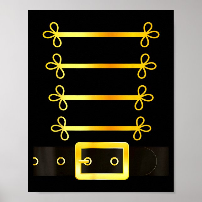 Nutcracker Character Soldier Costume Uniform Funny Poster (Front)