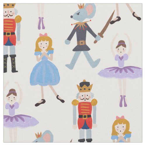 Nutcracker Characters Fabric